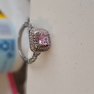 . 925 Genuine Pink Sapphire ring